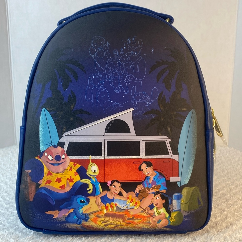Her Universe Disney Lilo & Stitch Camping Trip Mini Backpack